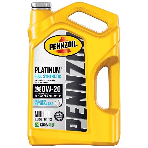 0w-20 Platinum Full Synthetic Motor Oil - 4.73l
