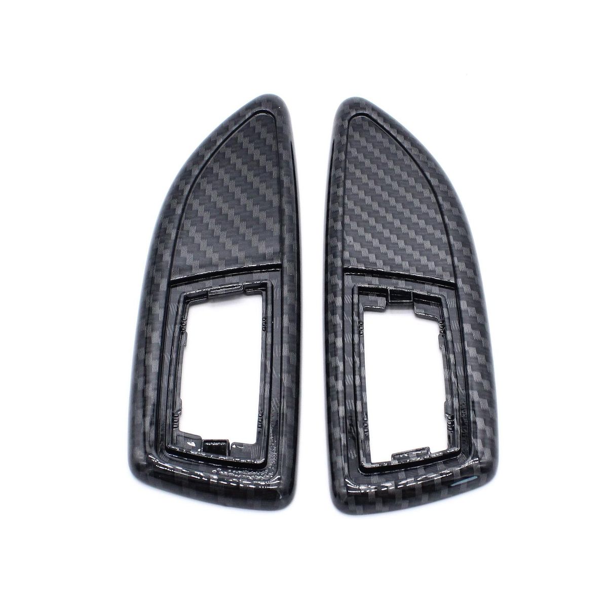 Auto Side Indicator Frame Side Wing Indicator Surrounds 2 PCS Carbon Fibre Effect Replacement for Vauxhall Corsa VXR