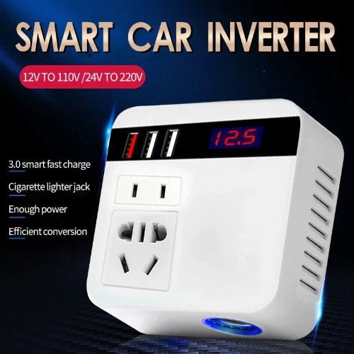 Multi Function Fast Charging Car Inverter-Car Power Adapter
