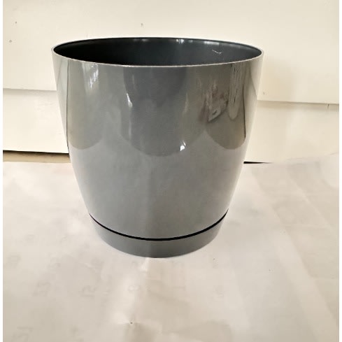 Plastic Plant Pot -15cm - Grey