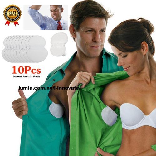 Underarm Sweat Pads Armpit Pads Deodorant 10 Pcs (5 Pack)