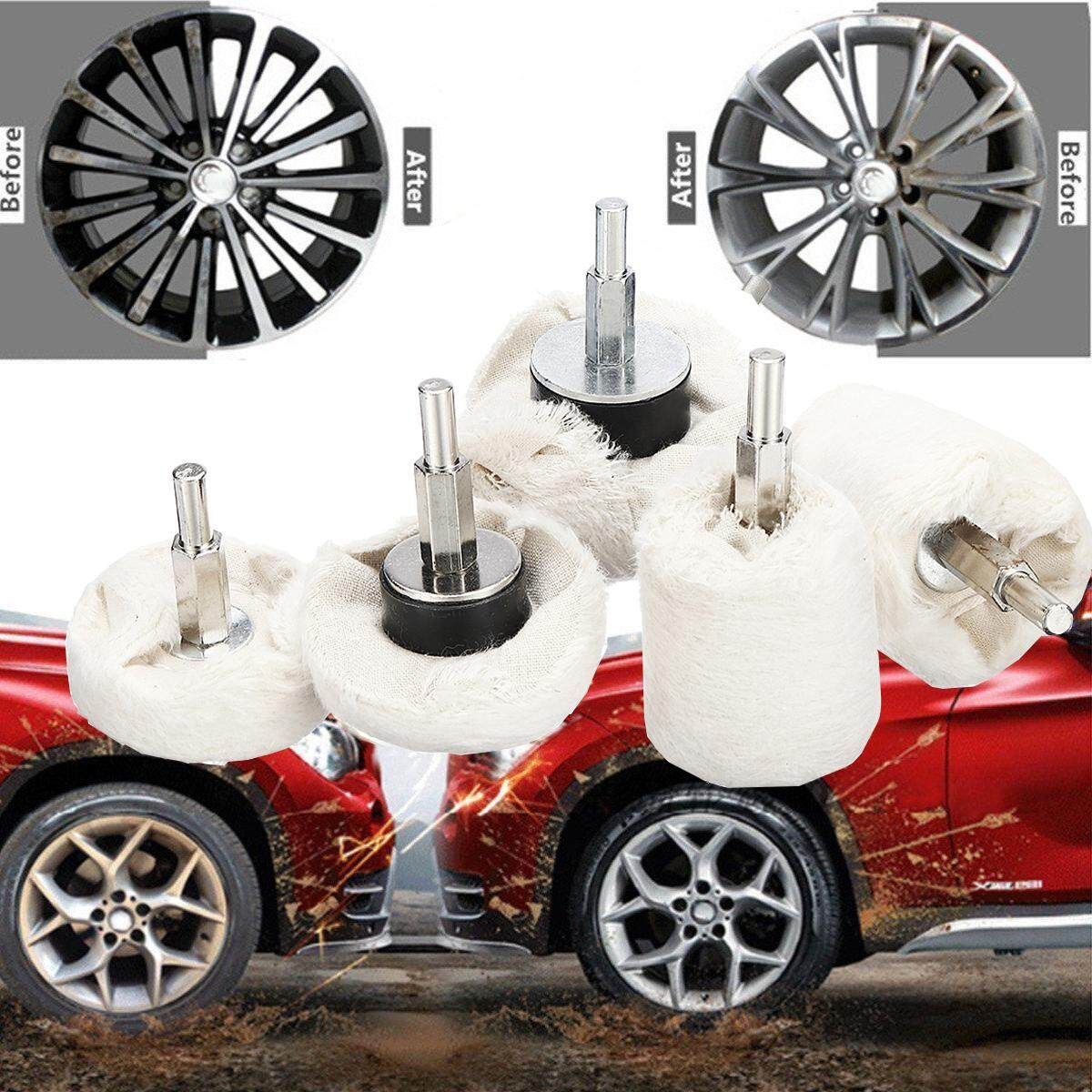 5Pcs Drill Polishing Buffing Pad Mop Wheel Drill Kit For Manifold Polish Tool