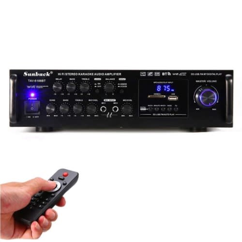 2000 Watts Power Amplifier With Bluetooth, Radio, Usb, Remote For Speakers