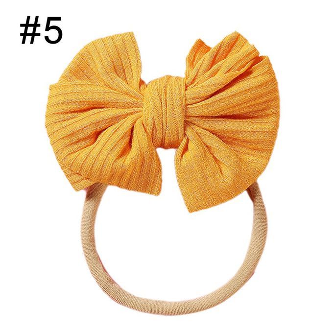 Baby Gi S Bowknot Nylon Headband Newborn Elasti Andy Olor Headwear-#5