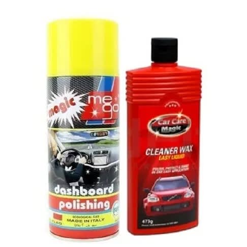 Car Care Magic Cleaner Wax & Dashboard Polish -  473ml/400ml