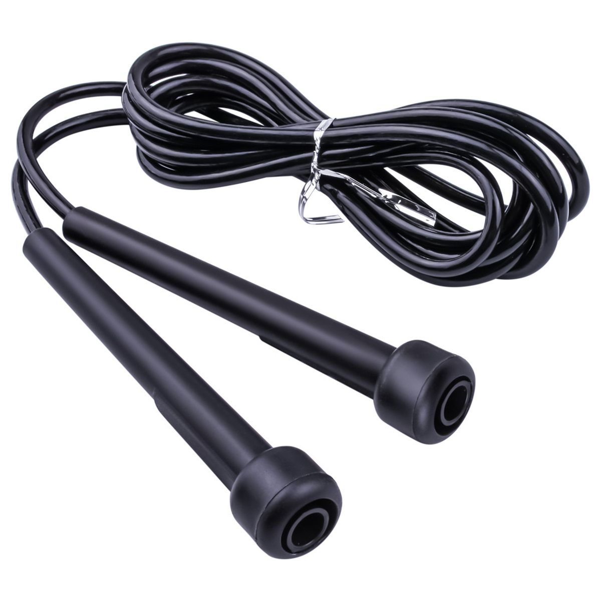 PVC Jump Rope Lightweight Wear Resistant Anti Winding-Black