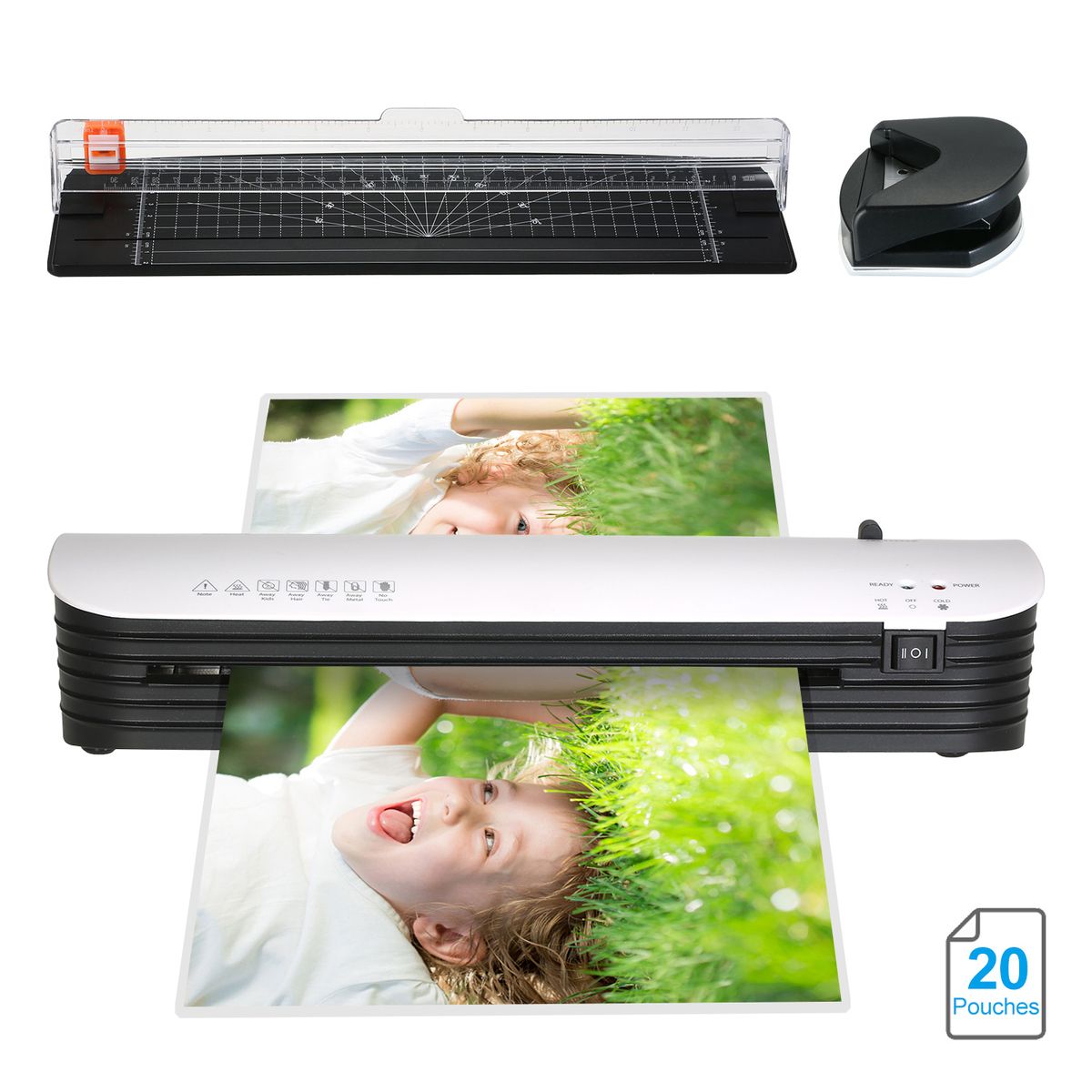 SL299 Laminator Machine Set A4 Size + 20 Paper+Corner Rounde