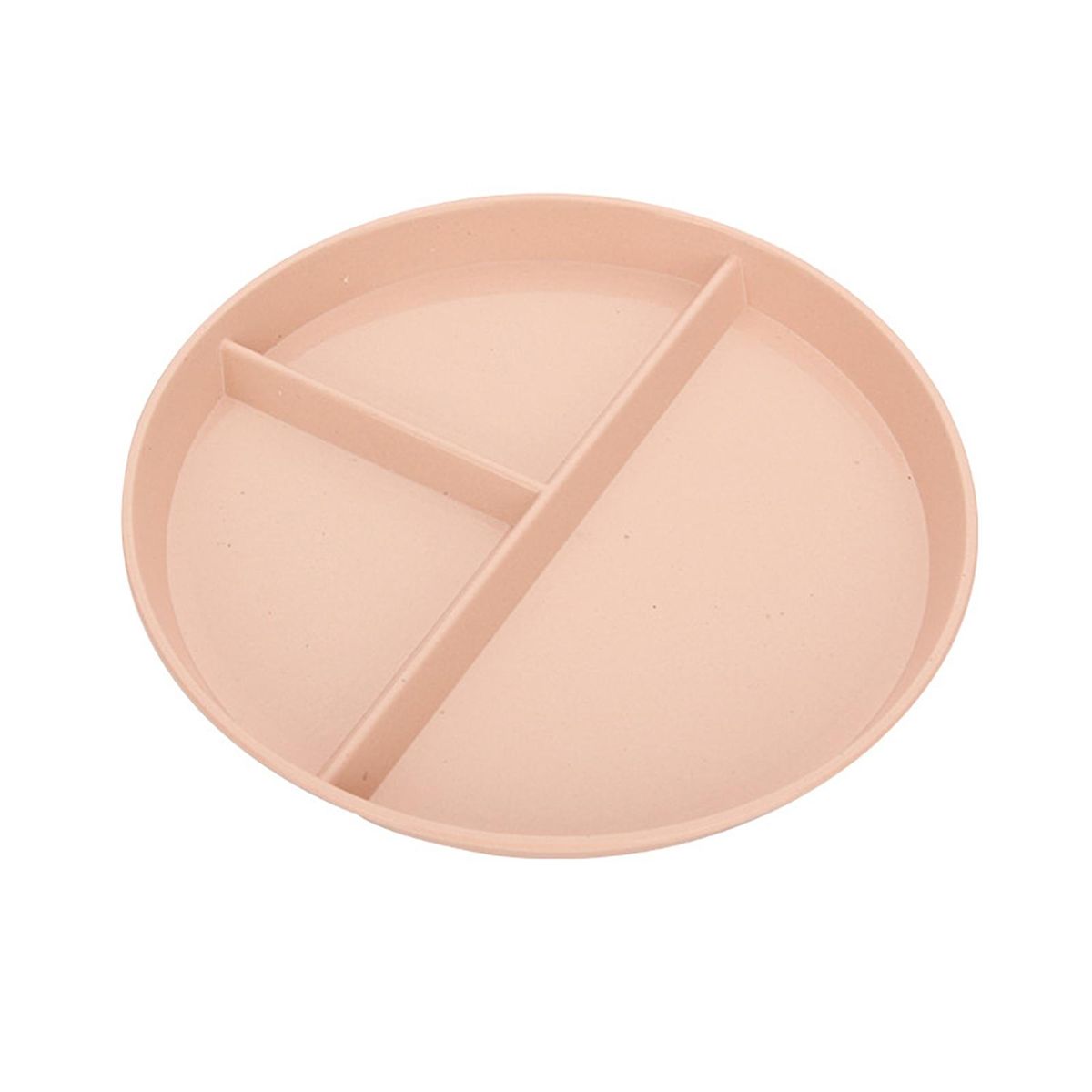 Plastic Dinner Plate Healthy Portions Divided Meal Plate for Kids Dusty Pink