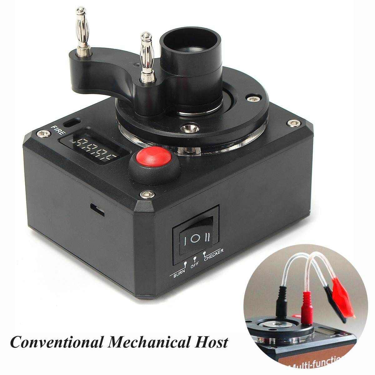 Vape Coil Resistance Tester Meter For RBA Rebuilding Coil Desk Tester Black