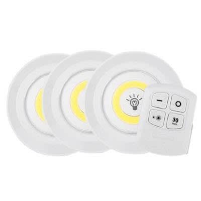 Led Light With Remote Control Set Of 3