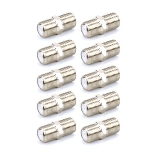 F-type Female To F-type Female Connectors - 20pcs