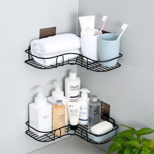Durable 1 Punch Multifunctional Corner Wall Hanging  Shelf