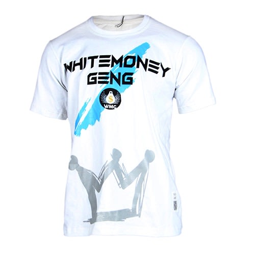 White Money Print T-shirt Wmg - White