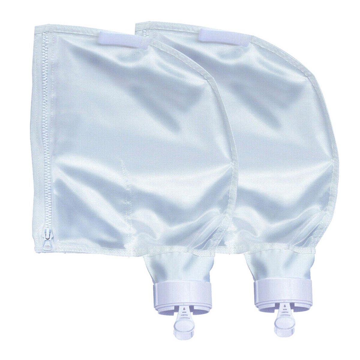2Pcs Filter Bag Delicate Sewing Pool Cleaner Bag White