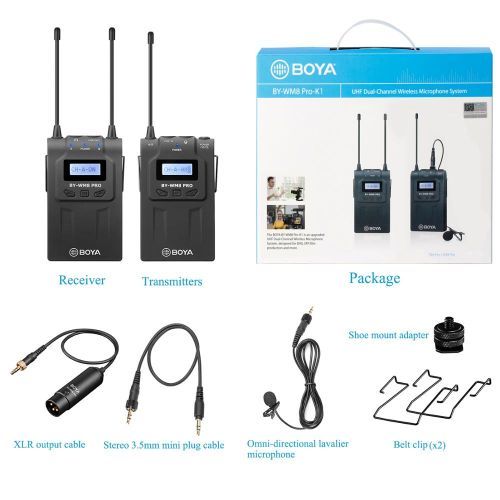 BY-WM8 Pro-K1 UHF Wireless Microphone System