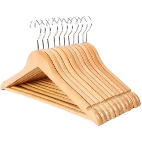 Wooden Clothes Hanger - 20 Pieces