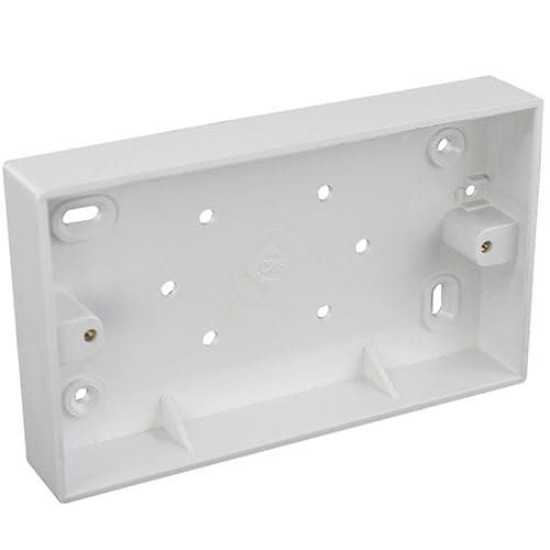 Pvc Pattress Double Boxes  - 10 Pieces