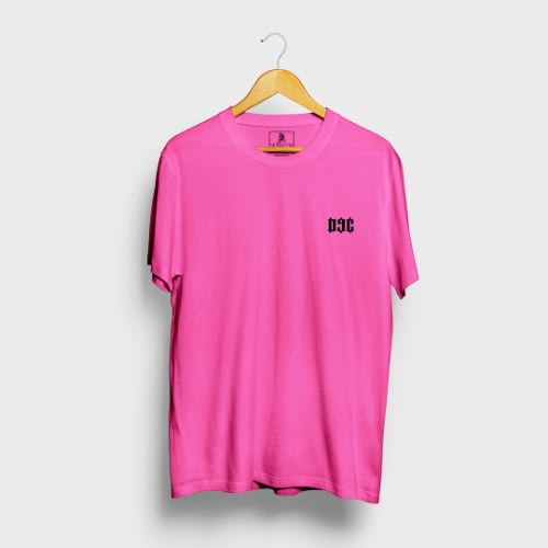 D9c Print Plain Tshirt - Pink