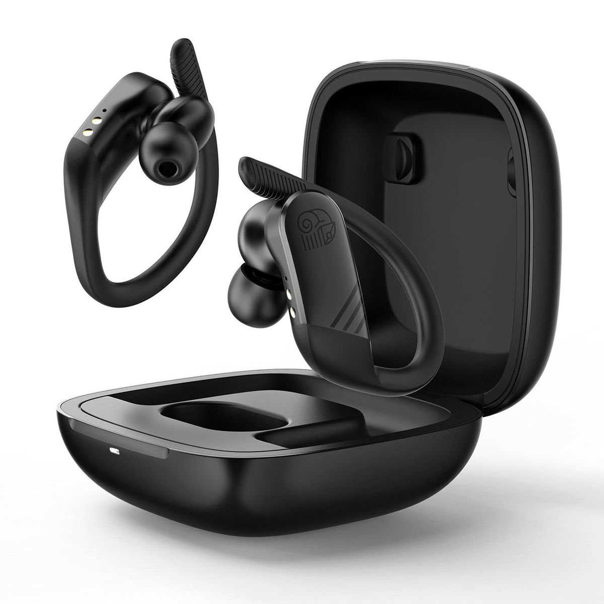 ONIKUMA T10 True Wireless Headphones Bluetooth 5.0 TWS Earbuds with Dual Mic Ear Hook Earphone Twins Sports Headset Touch Control with Charging Box