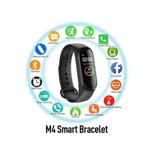M4 Health Bracelet Smart Watch Call Notification