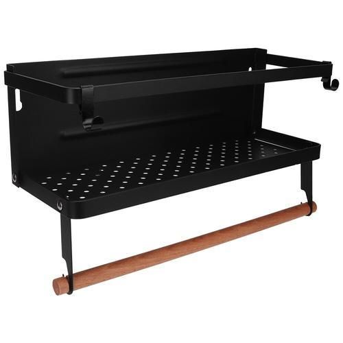 Kitchen Roll Dispenser Cling Film Tin Foil Towel Holder Metal Magnetic Shelf Organizer For Washer Refrigerator Dryer