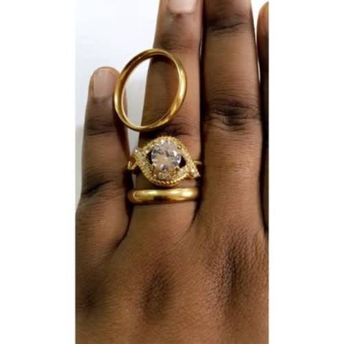 Wedding Ring Set - Gold