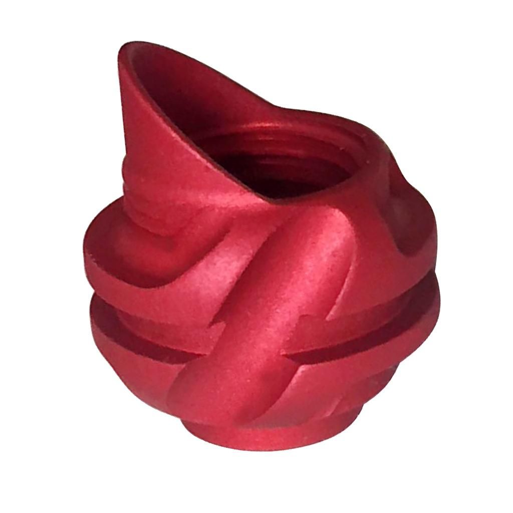 1/4inch Hole 37 Degree Hooded Aluminum Peep Sight For Compound Bow Red