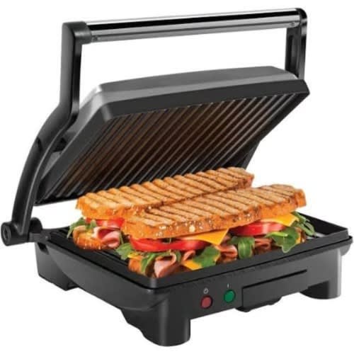 Crown Star Sandwich Shawarma Toaster - Panini Maker Grill - 4 Slices - 1800W