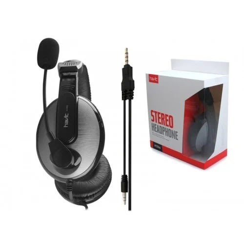 H139d Wired 3.5mm Double Plug & Mic Headphone