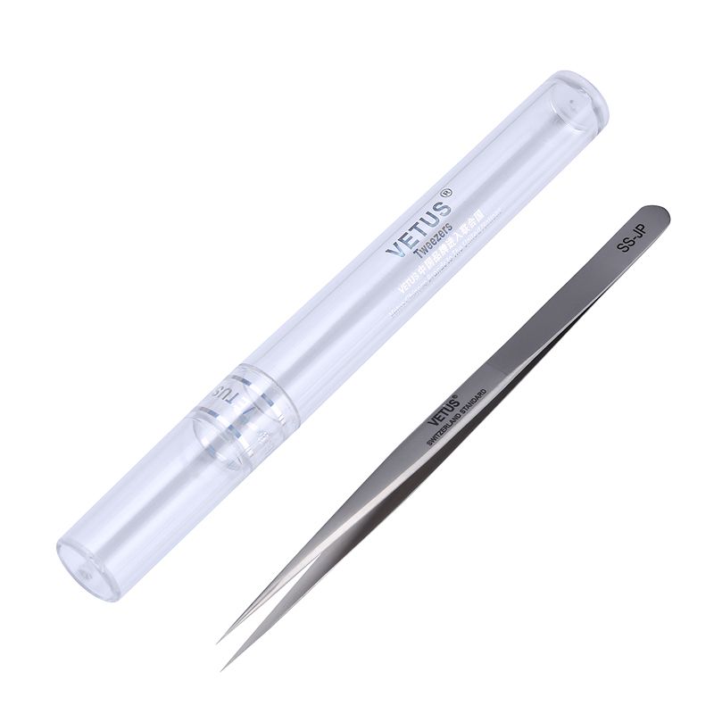High Precision  Tweezers  7SA-JP SS-JP 00-JP Antimagnetic Stainless Steel Curved Tweezers Electronic Repair Tools-7SA JP