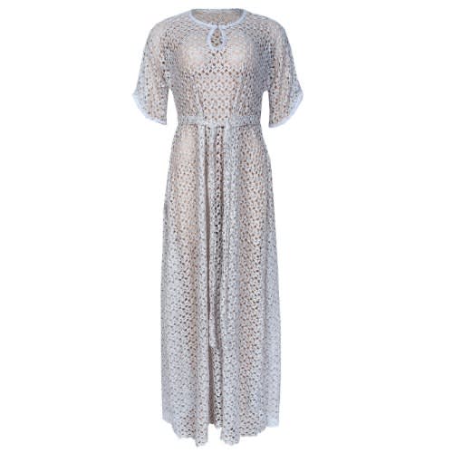 Ladies Maxi Lace Dress -ash