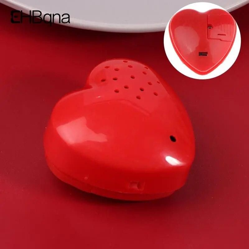 Mini Heart Shaped Voice Recorder Voice Box For Speak Recordable Buttons For Kids 30 Seconds Sound Box For Stuffed Animal Doll