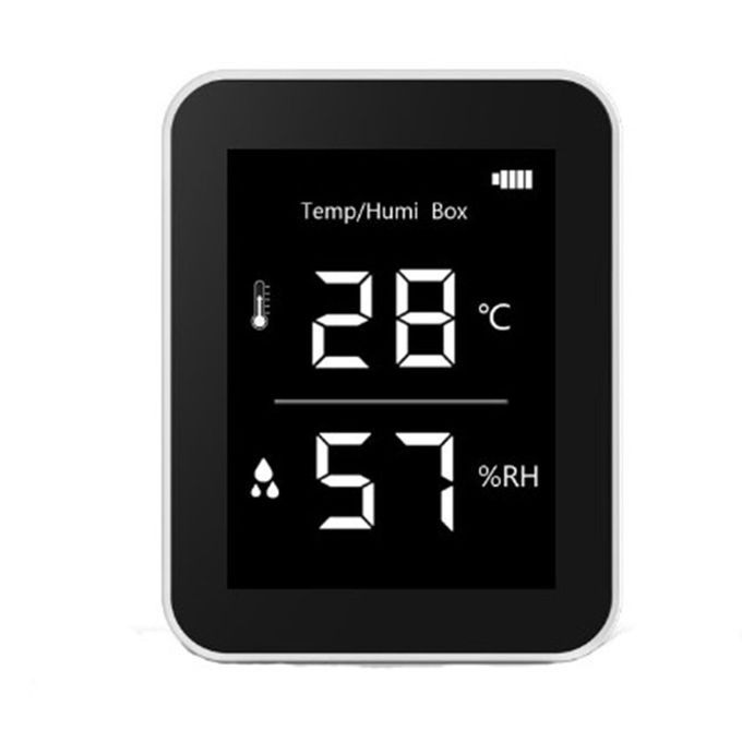 Temperature Humidity Air Dete Tor Air Qu Ty Monitor Digital PM2.5 Dete Tor-white
