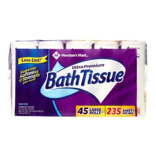 Ultra Premium Soft Bath Tissue - 235 Sheets - 45 Rolls