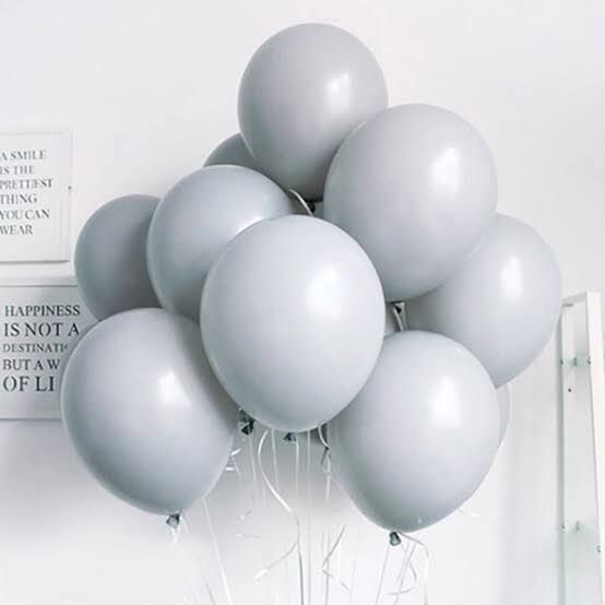 Pastel Macaroon Balloons- High Helium Quality- 100pcs- Grey