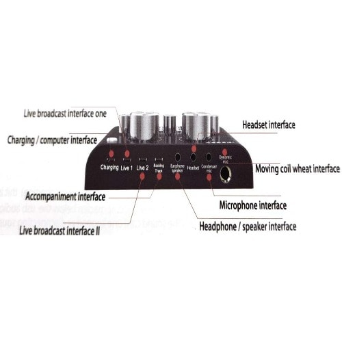 V8 Multifunctional Live Sound Card