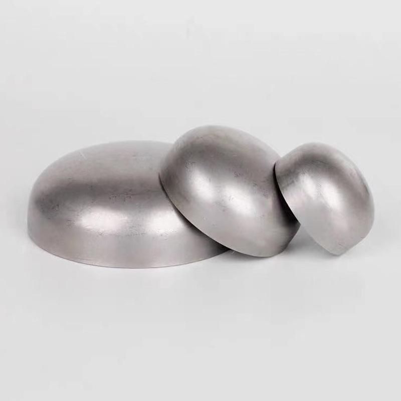 304 Stainless Steel End Socket Spot Supply Stainless Steel Pipe Cap Large Diameter Oval Head Flat Head