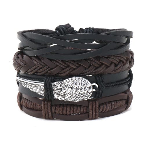 Cross-border Braided Bracelets-set Of 4pcs