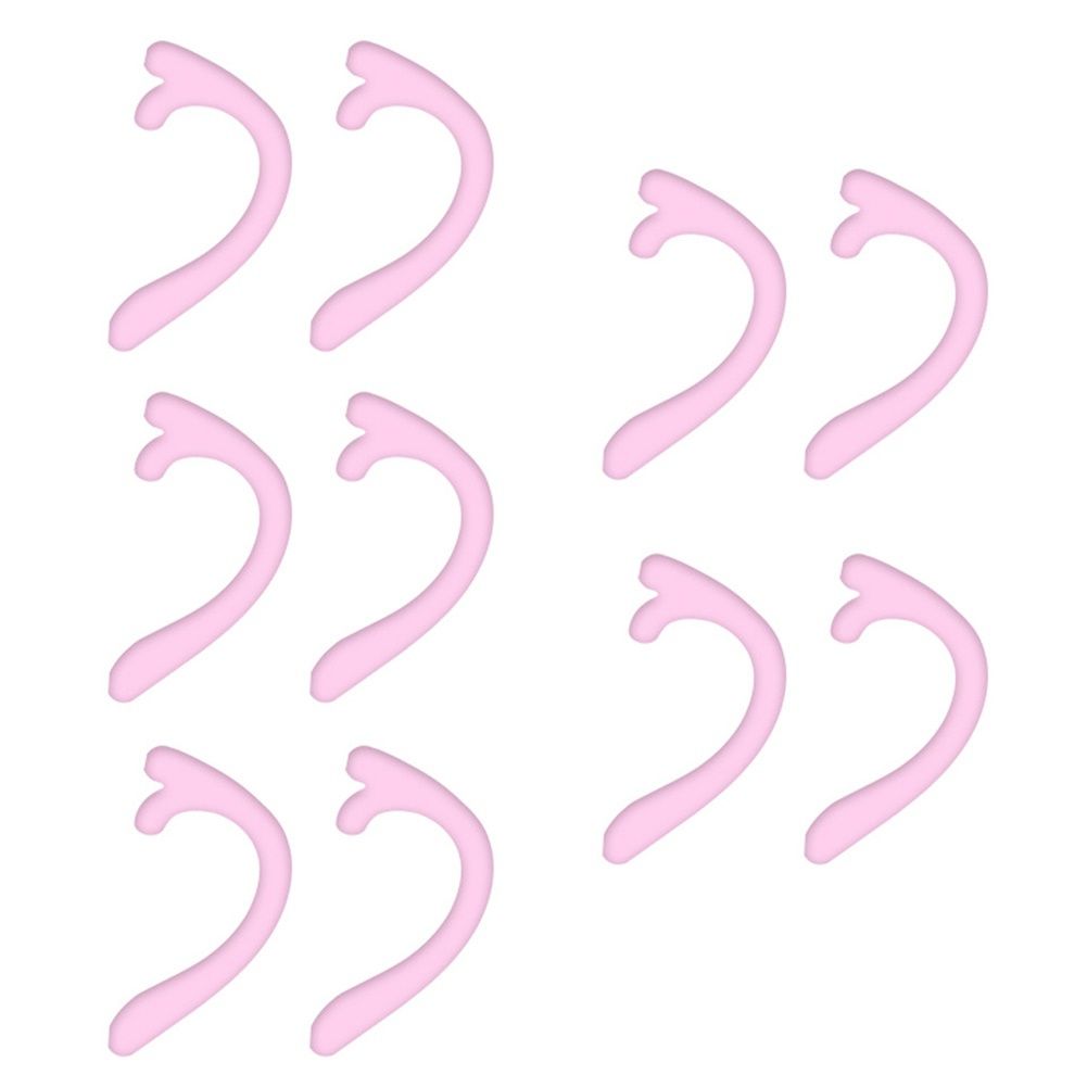 5Pairs Reusable Silicone Non Slip Face Cover Ear Pain-Pink