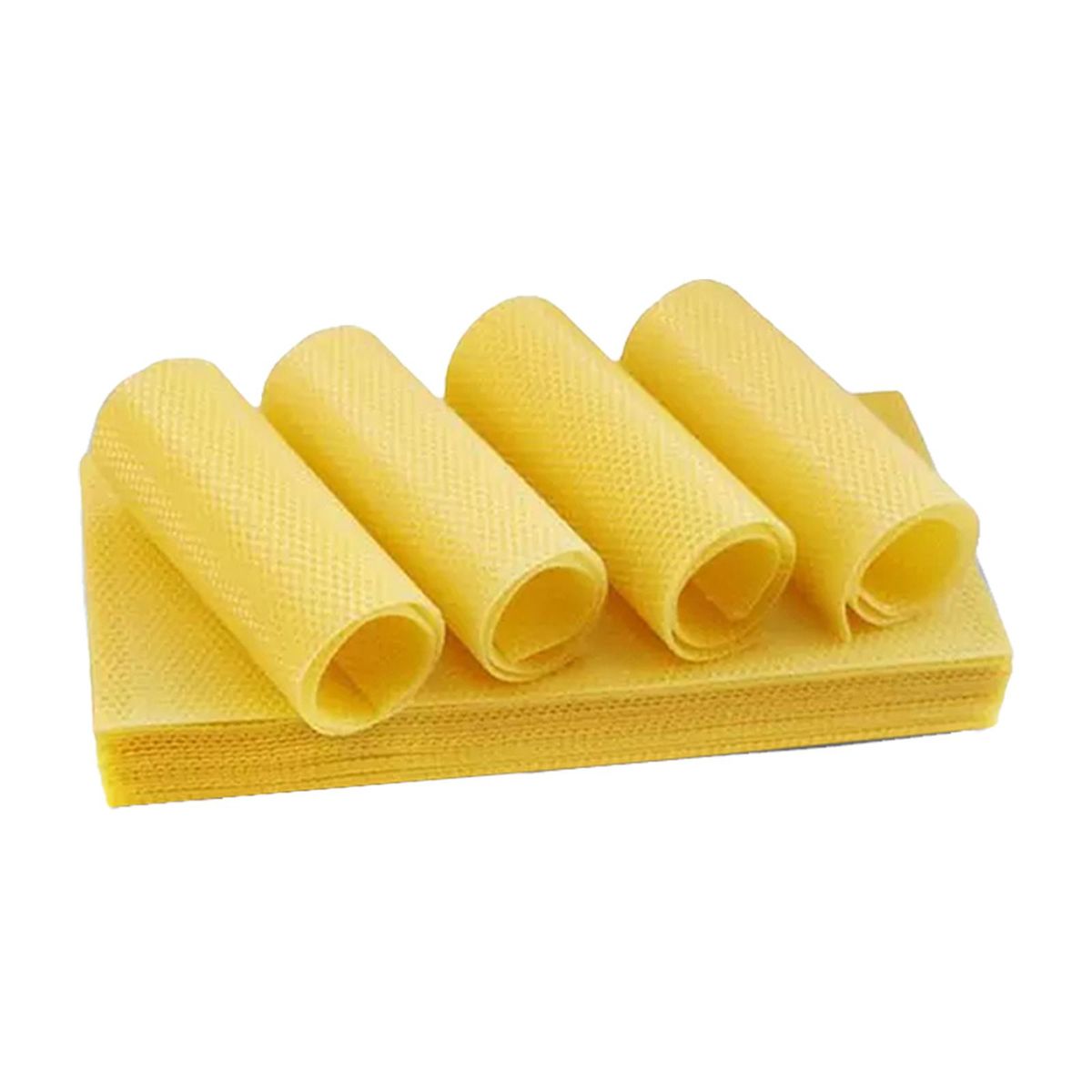 YEGBONG 10PCS Bee Honey Sheets Beeswax Sheets Beehive Foundation Honeycomb Honey Frame Portable Wild Bee Beekeeper Tool for Beekeeper Supplies Hive Tool Candle Making