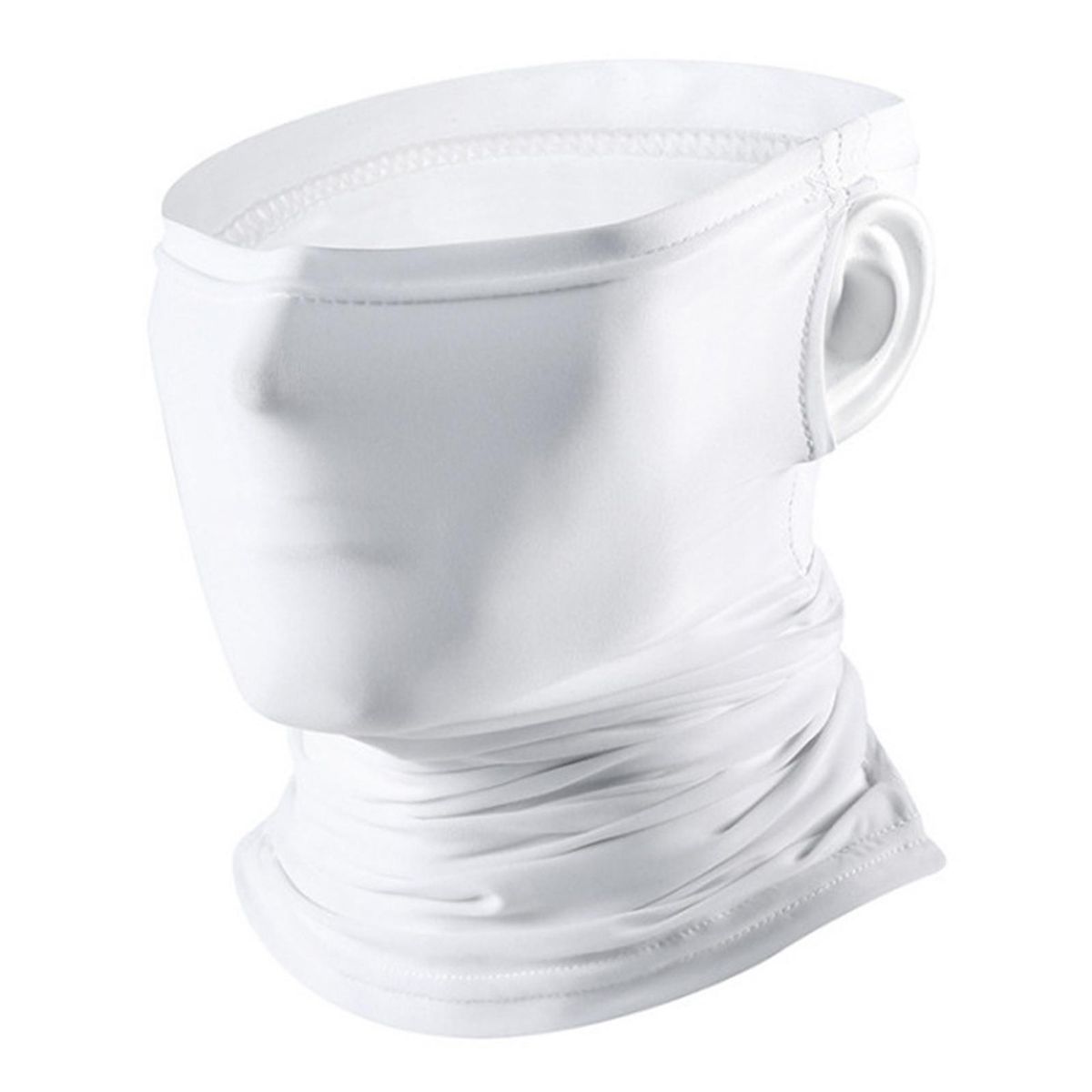 Unisex Cycling Face Cover Hanging Ear Sun Protection-White