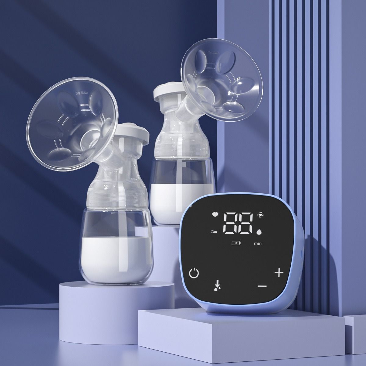 Electric Breast Milk Extractor Portable Double Creative Electric Breast Pump Brest Wide Mouth Mute