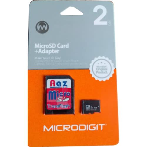 Microdigit Micro Sd Card 2GB + Adapter