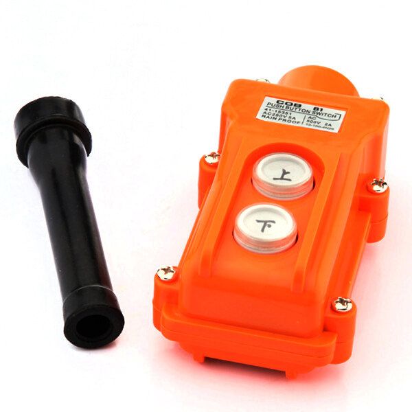 Hoist Crane Pendant Pushbutton Switch Up-Down Station Heavy Duty Rainproof COB61 NEW