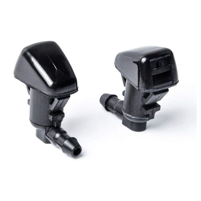 2pcs Front Windshield Washer Nozzle Car Trunk Accessory Easy To