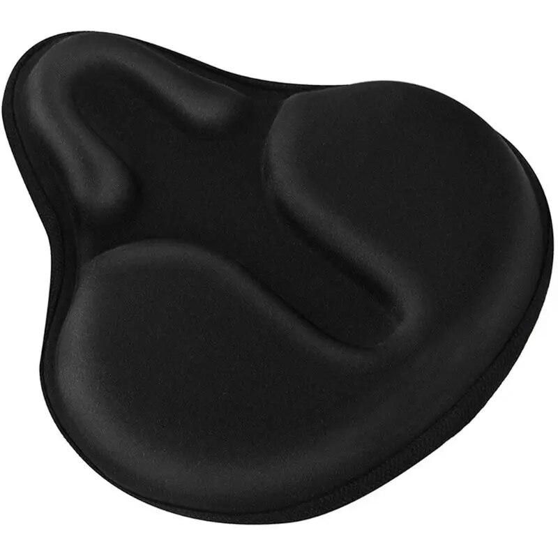 Soft Replacement Bicycle Seat Cover Thicken Padded Bike Saddle Cushion with Water Dust Resistant for Indoor Outdoor