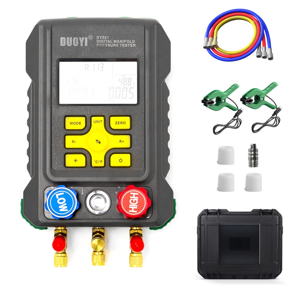 Digital Manifold Gauge Electronic Refrigerant Meter HVAC