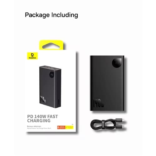Adaman Digital Display Fast Charge Power Bank - 24000mAh - 140W