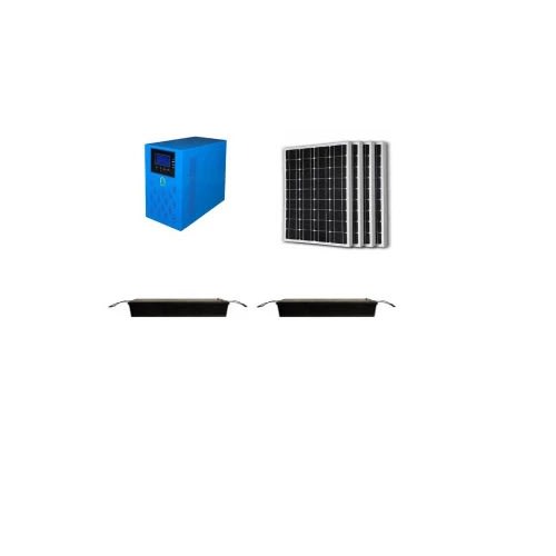 Re 3.5kva 24v Pure Sine Solar Inverter With 2x200amps Batteries And 4x200watts Solar