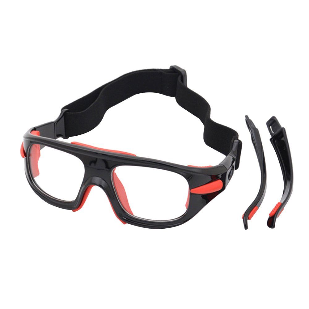 Explosion-Proof Basketball Glasses Football Goggles Protective Frame Black